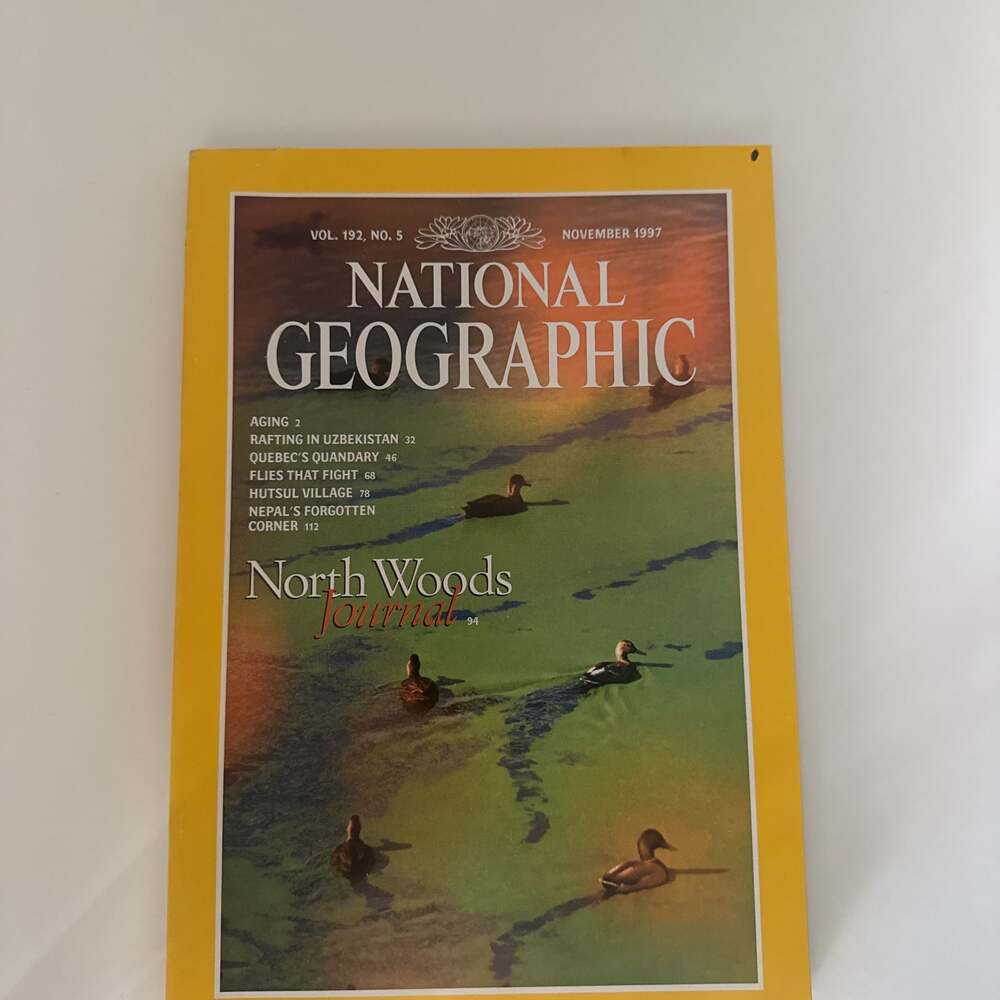 National Geographic Magazine November 1997 North Woods Journal